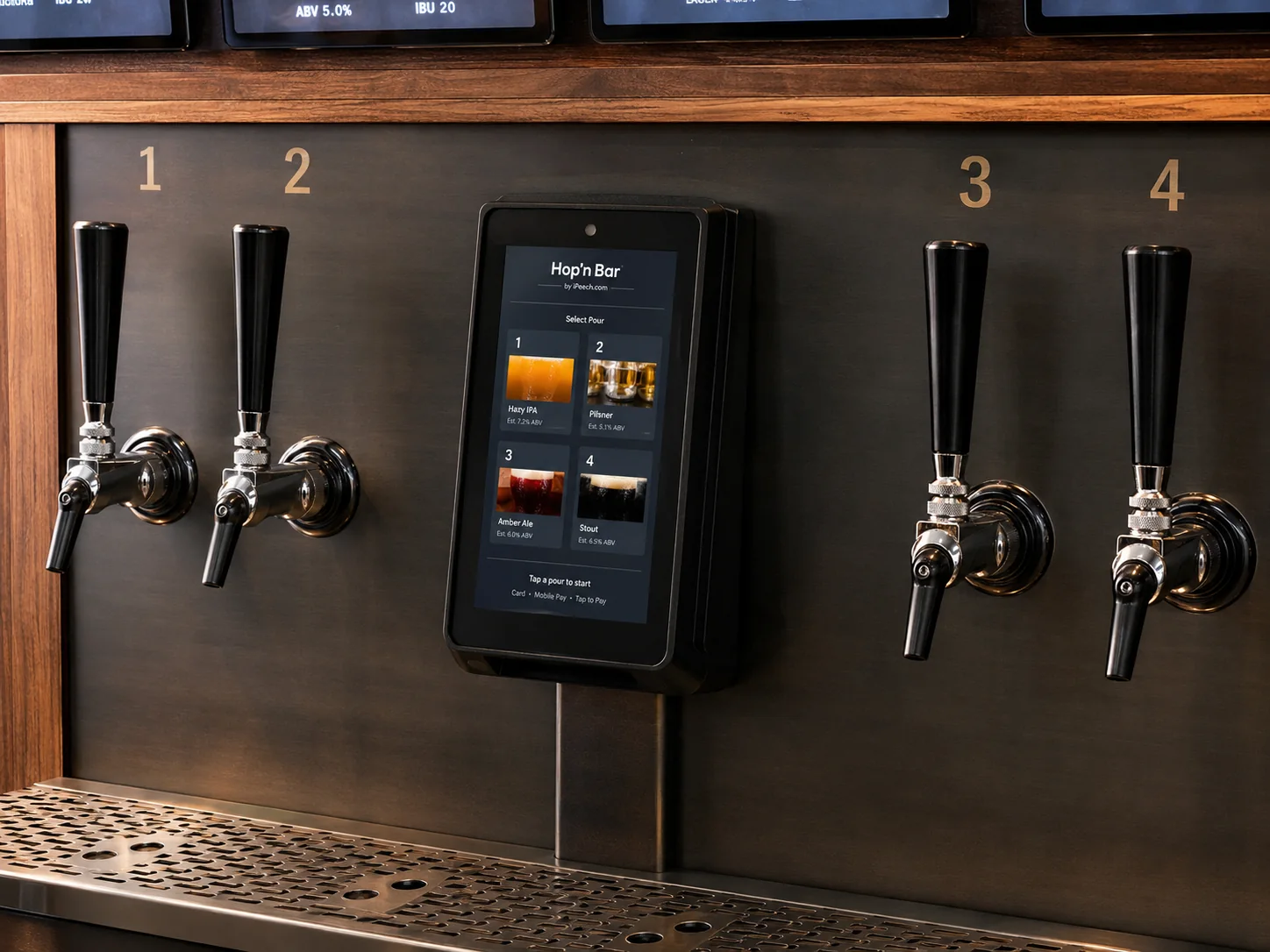 Mur à bière Hop'n Bar en libre-service